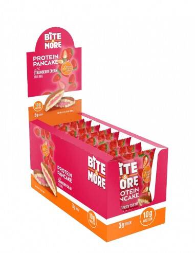 Bite&More Proteinli Pankek Çilekli 50gr x 12 Adet - 1