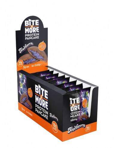 Bite&More Proteinli Pankek Yaban Mersinli 50gr x 12 Adet - 1