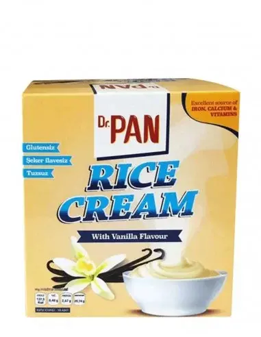 Dr Pan Rice Cream Pirinç Kreması - 10 Porsiyon - Vanilya Aromalı - 1