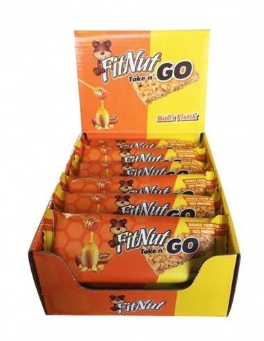 FitNut Go Ballı Fıstıklı Protein Bar 40gr - 16 Adet - 1