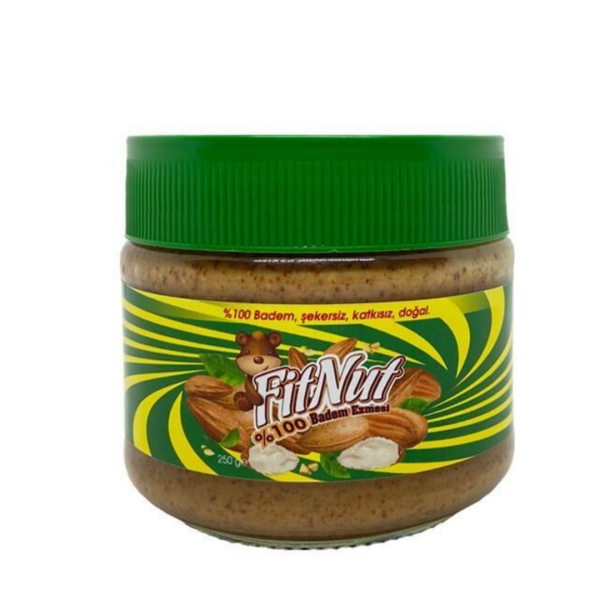 FitNut Şekersiz Badem Ezmesi 250gr - 1