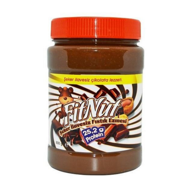 FitNut Şekersiz Çikolatalı Fıstık Ezmesi 800gr - 1