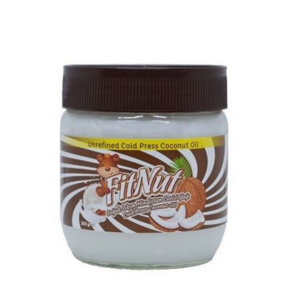 Fitnut Soğuk Sıkım Hindistan Cevizi Yağı 300gr - 1
