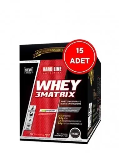 Hardline Whey 3Matrix Tek Kullanımlık 15 Adet - 450gr - 1