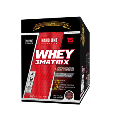 Hardline Whey 3Matrix Tek Kullanımlık 15 Adet - 450gr - Hardline (1)
