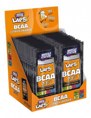 Muscle Station Laps BCAA 2:1:1 Citrus Orange 12gr - 24 adet - 1