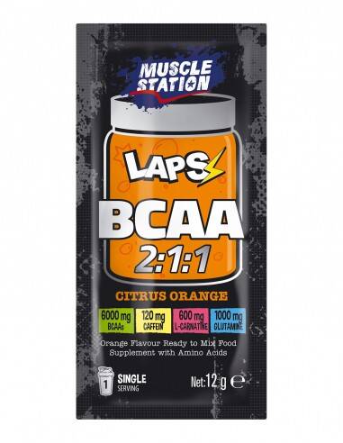 Muscle Station Laps BCAA 2:1:1 Citrus Orange 12gr - 1
