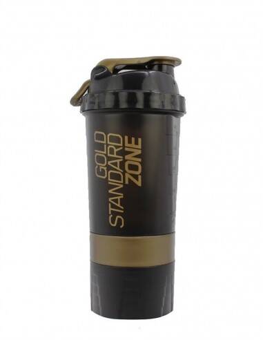 Optimum 3 Bölmeli Gold Standard Zone Shaker Siyah 500ml - 1