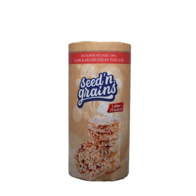 Seedn Grains Karabuğday Patlağı (Şekersiz) 120gr - Seedn Grains