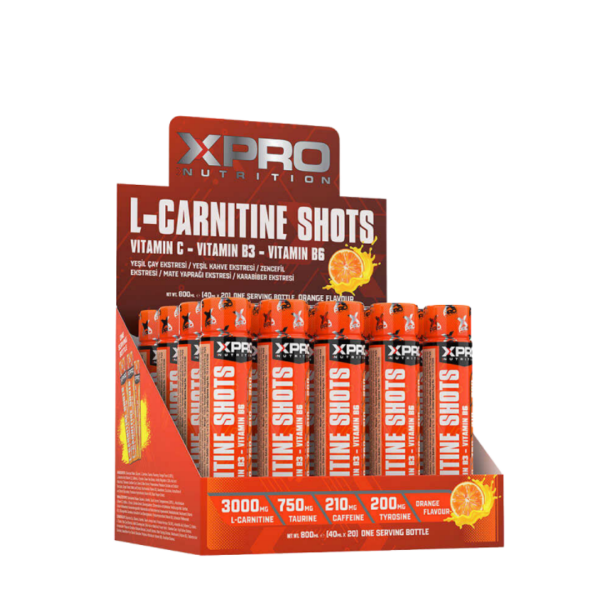 Xpro L-Carnitine Shot 3000mg 40ml x 20 Adet - 1